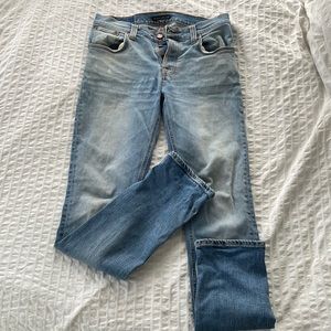 Men’s nudie jeans co. W 33 L 34 Light wash denim | Slim straight leg